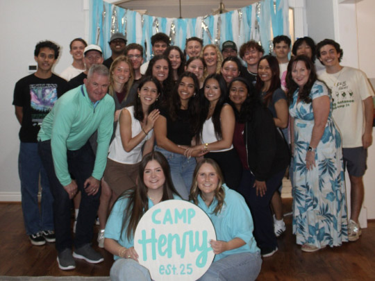 Camp Henry at their counselor reveal night