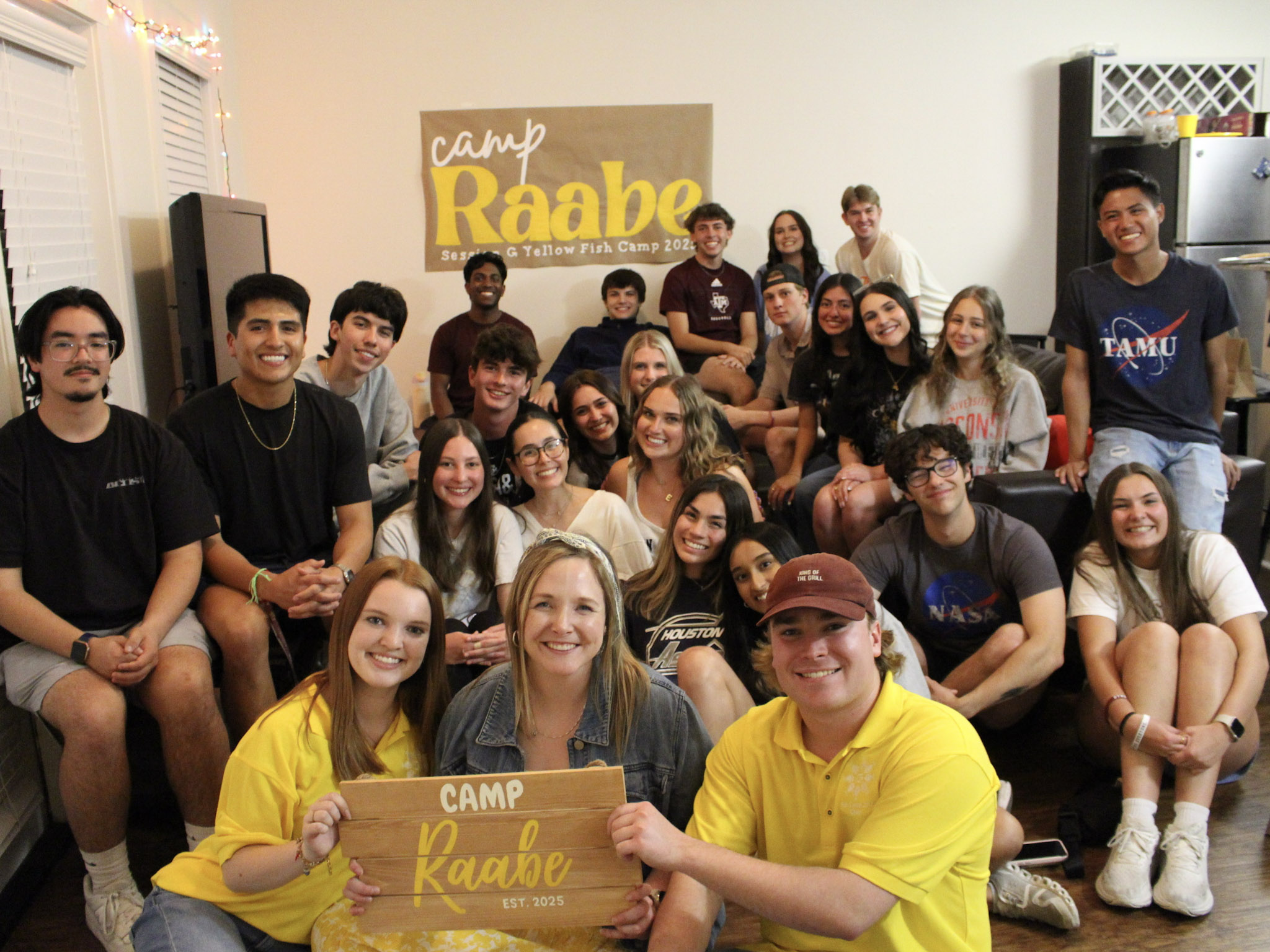 Camp Raabe at their counselor reveal night