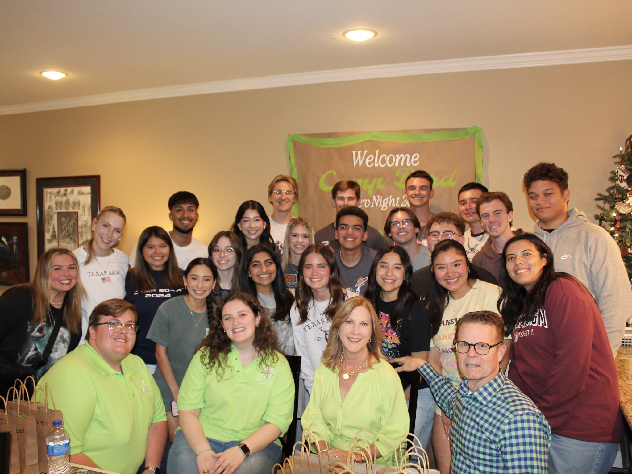 Camp Byrd at their counselor reveal night