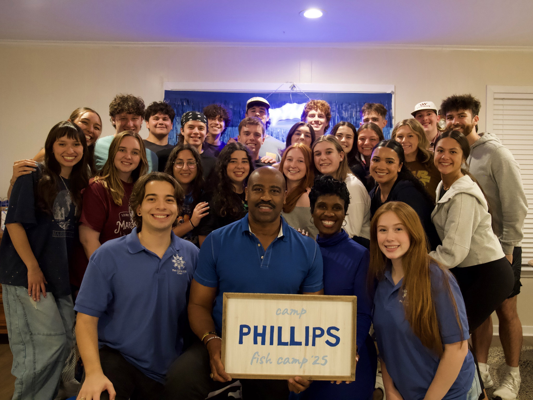 Camp Phillips at their counselor reveal night