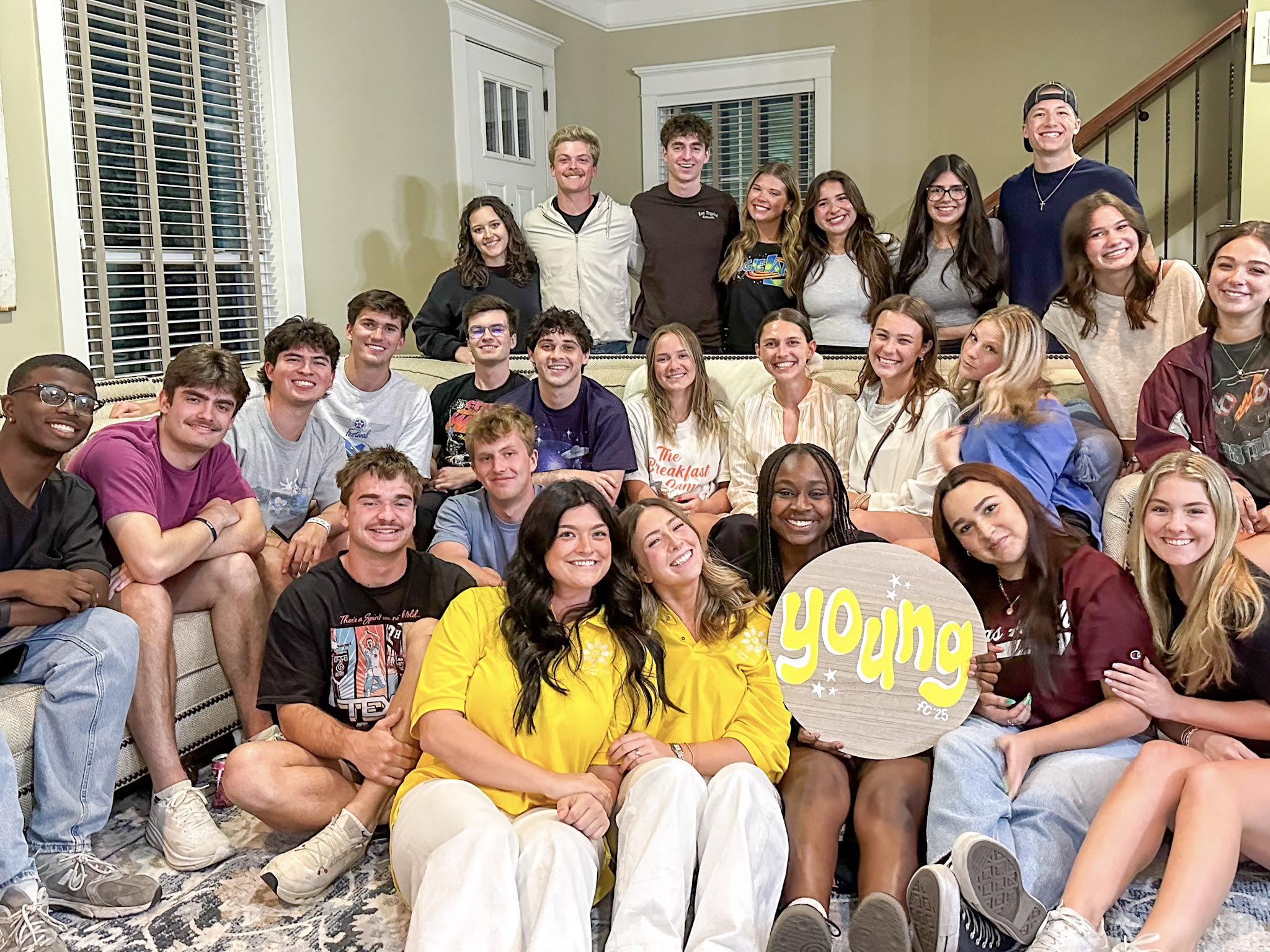 Camp Young at their counselor reveal night