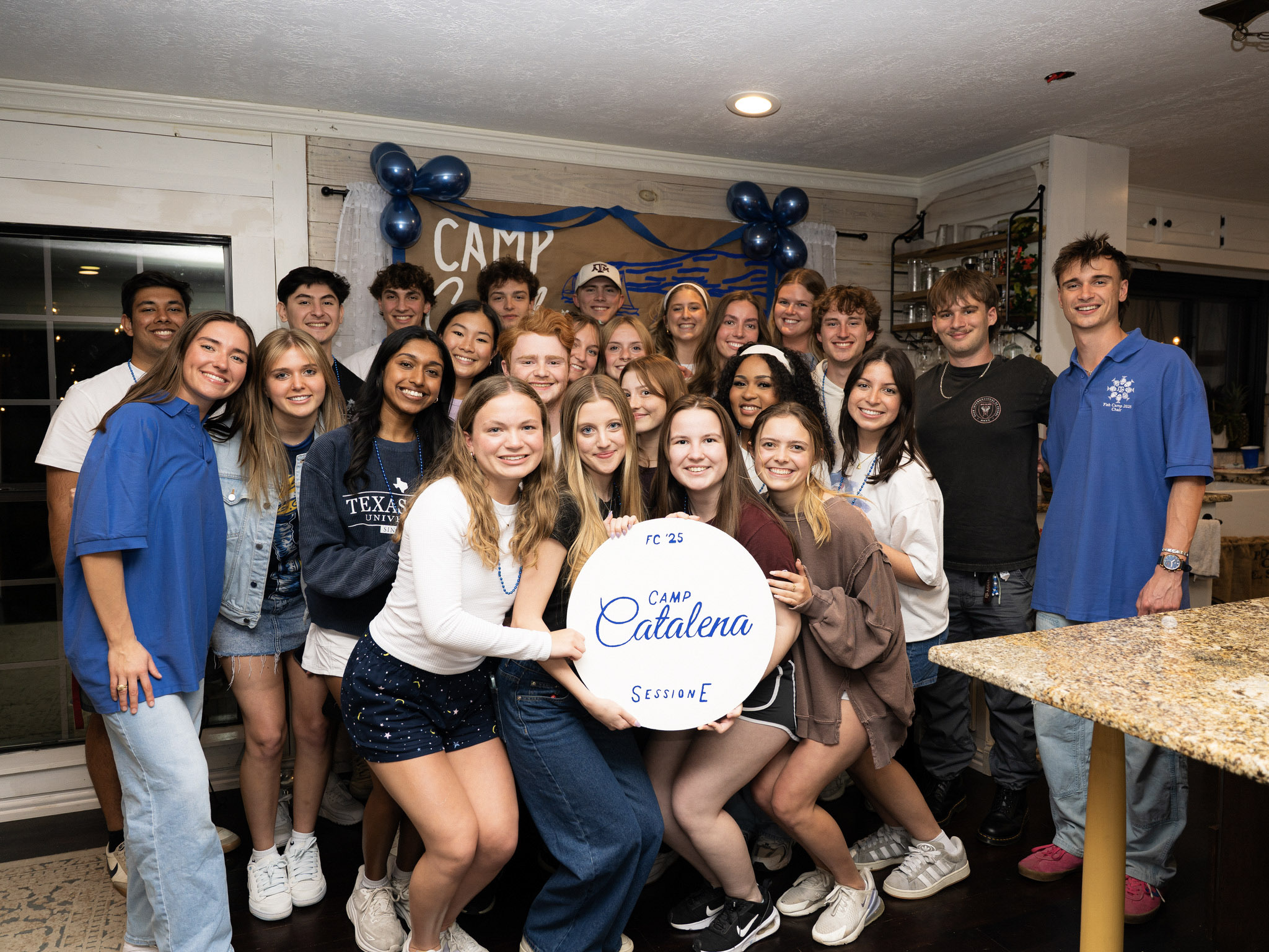 Camp Catalena at their counselor reveal night