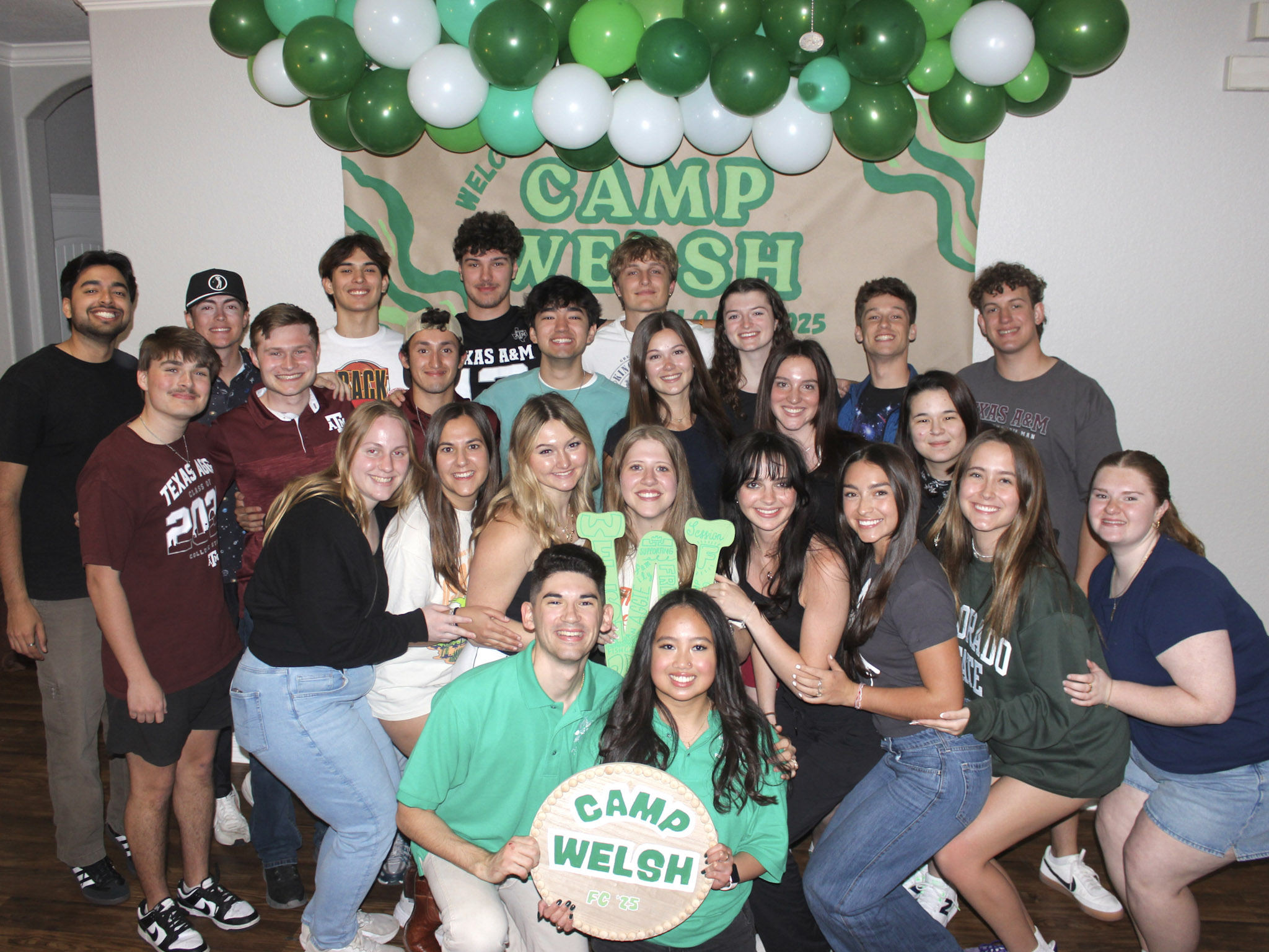 Camp Welsh at their counselor reveal night
