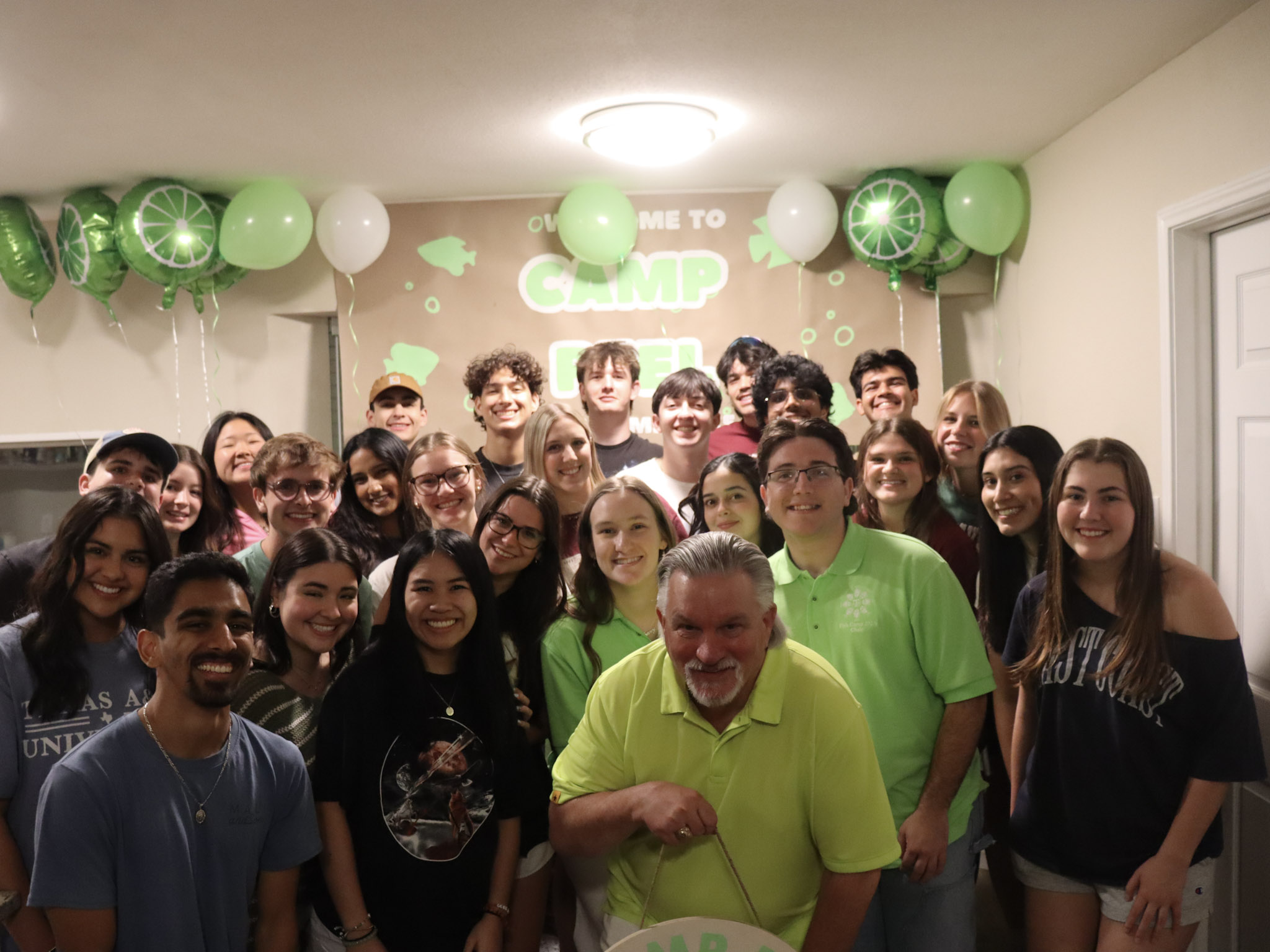 Camp Peel at their counselor reveal night