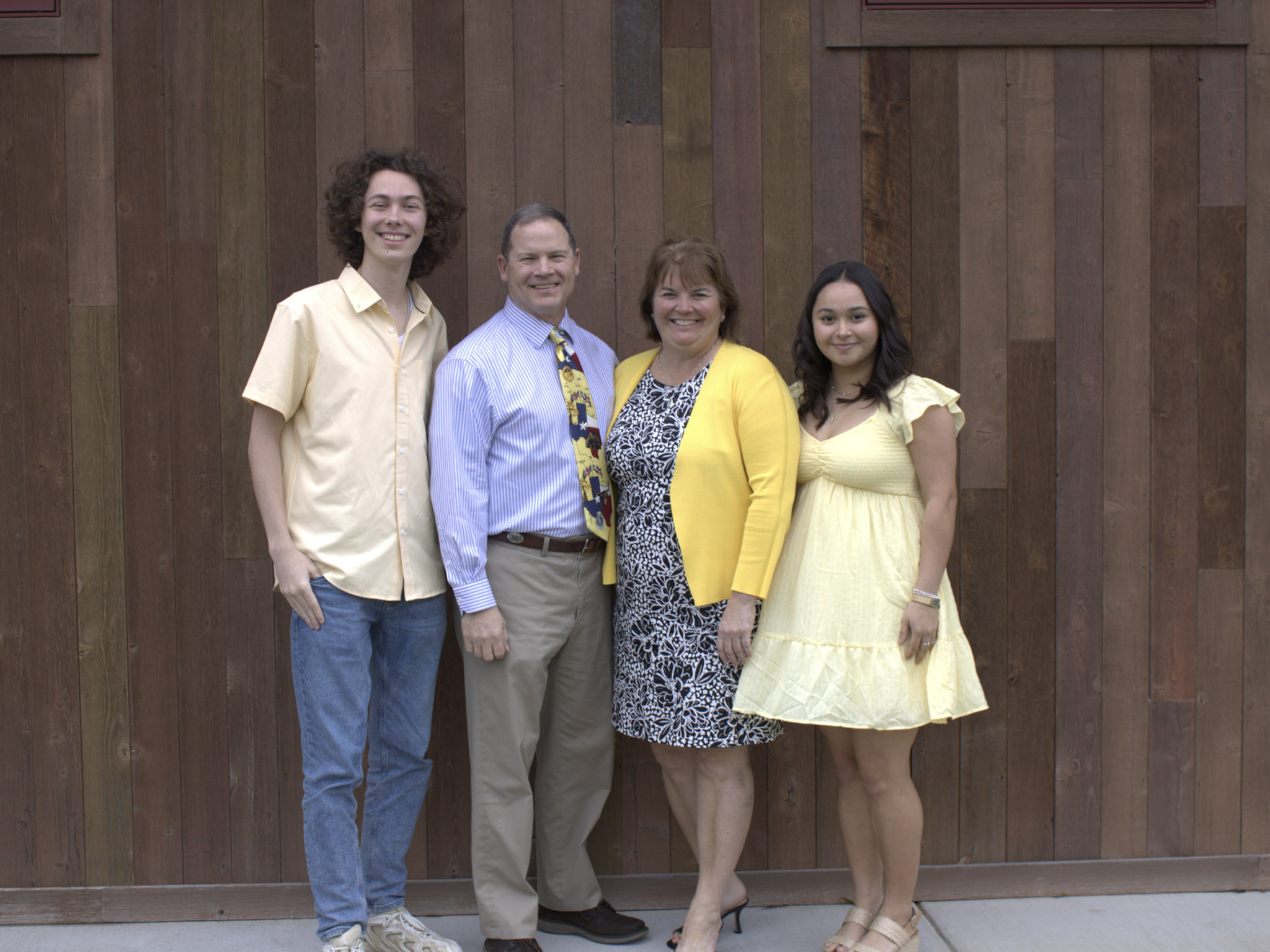 Camp SCHLATER Namesakes with Fish Camp chairs (students)